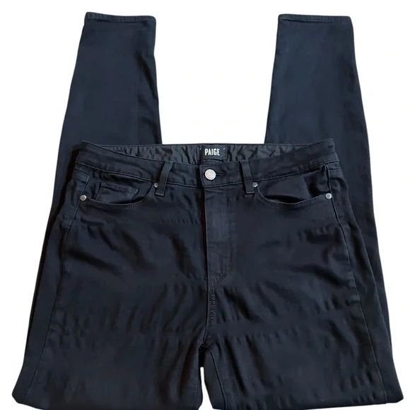 PAIGE Hoxton Ultra Skinny Black Jeans Women’s Size 31 - Picture 9 of 11